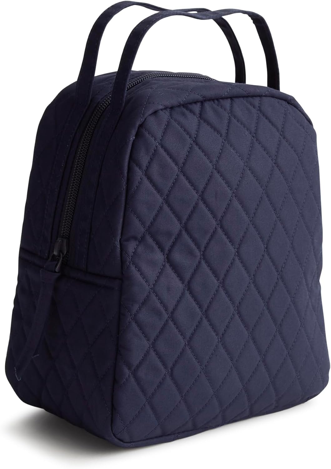 Vera Bradley Women’s Premium Cotton Lunch Bag, Peacoat, One Size