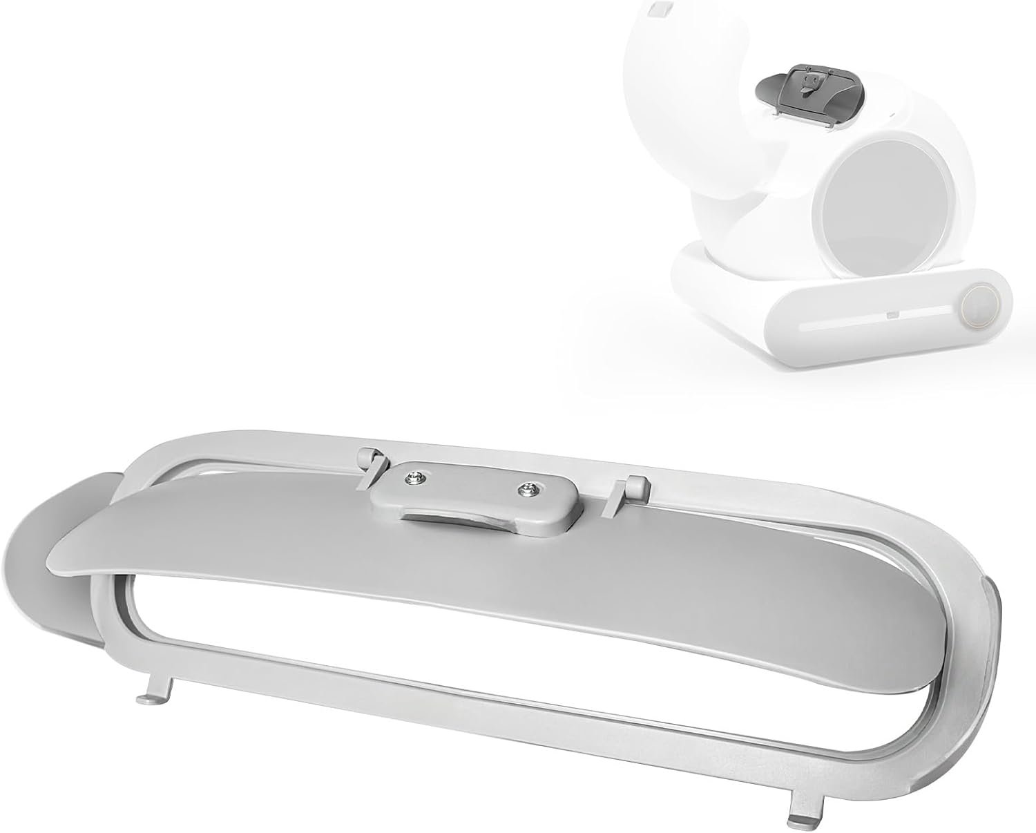 Ducksky Cover of Toilet Bin Replacement Part for 65L+9L Self Cleaning Cat Litter Box, Oval Door Accessory [Only Compatible with Orders Purchased After February 17, 2025]