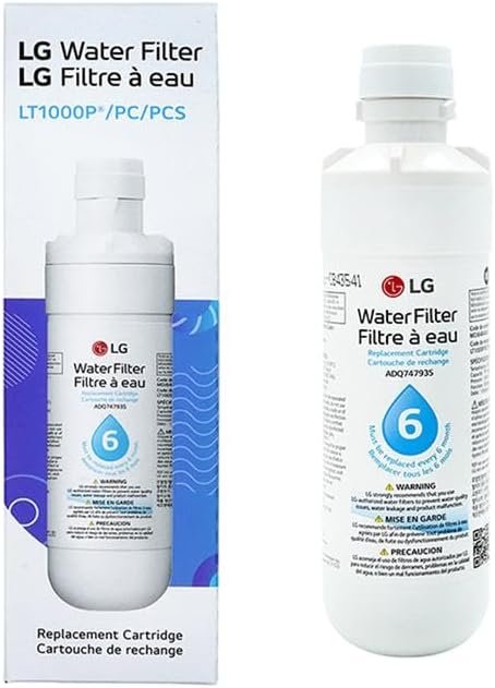 LG LT1000P – 6 Month / 200 Gallon Capacity Replacement Refrigerator Water Filter (NSF42, NSF53, and NSF401) ADQ74793501, ADQ75795105, AGF80300704, or AGF80300705 White