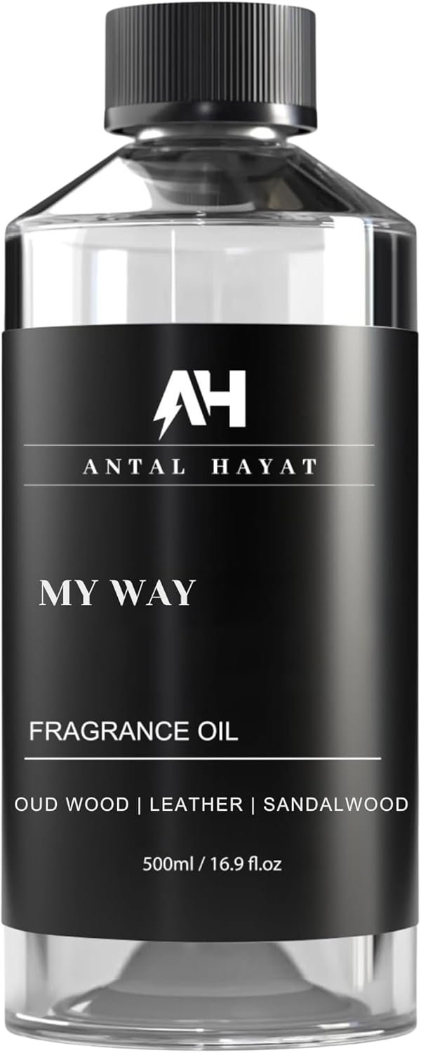 My Way 500mL Essential Oil Scent – Luxury Hotel Inspired Aromatherapy Scent Diffuser Oil – Lush Sandalwood, Warm Virginia Cedar, & Beautiful Iris – Inspired by One Hotel Miami Beach