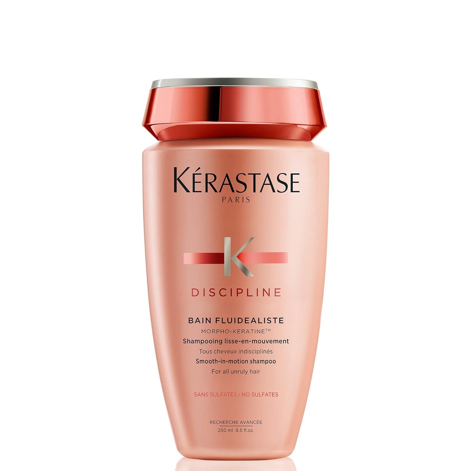 Kerastase Discipline Bain Fluidealiste Shampoo – Sulfate-Free, Smoothing & Hydrating, Frizzy Hair, Softens and Nourishes