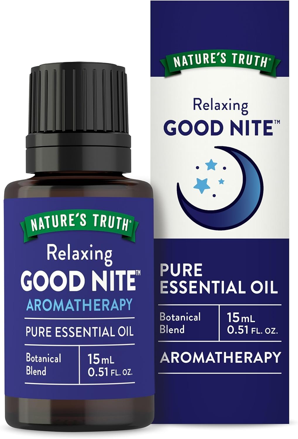 Nature’s Truth Good Nite Pure Essential Oil | 15 mL | Aromatherapy | Botanical Blend | Plant Based, Non-GMO & Gluten Free