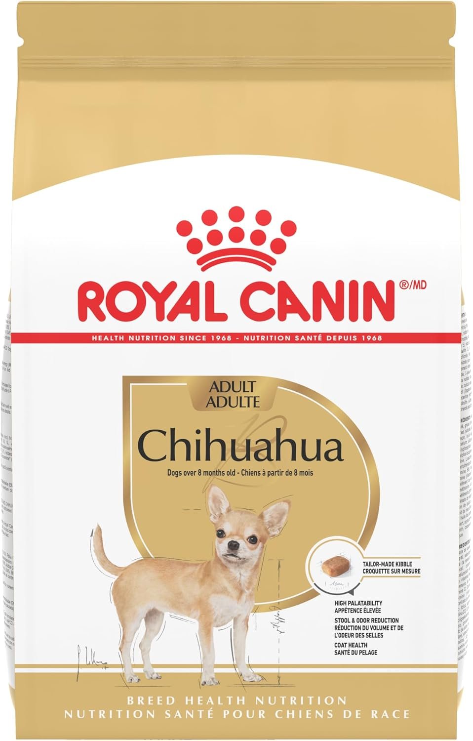 Royal Canin Chihuahua Adult Breed Specific Dry Dog Food, 10 Pounds. Bag