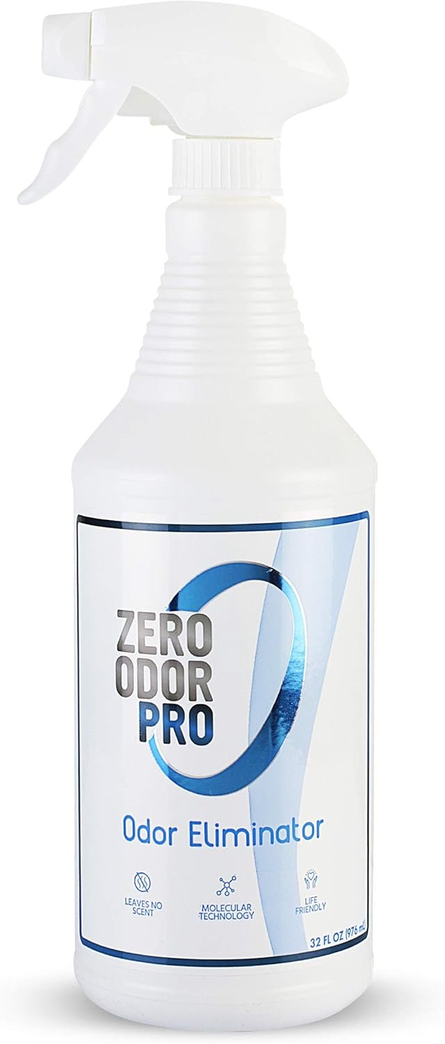 Zero Odor Pro – Commercial Strength Eliminator Odor Neutralizer, Room Deodorizer Odor Eliminator Musty Smell – Strongest Odor Eliminator Trigger Spray, (32-ounce)