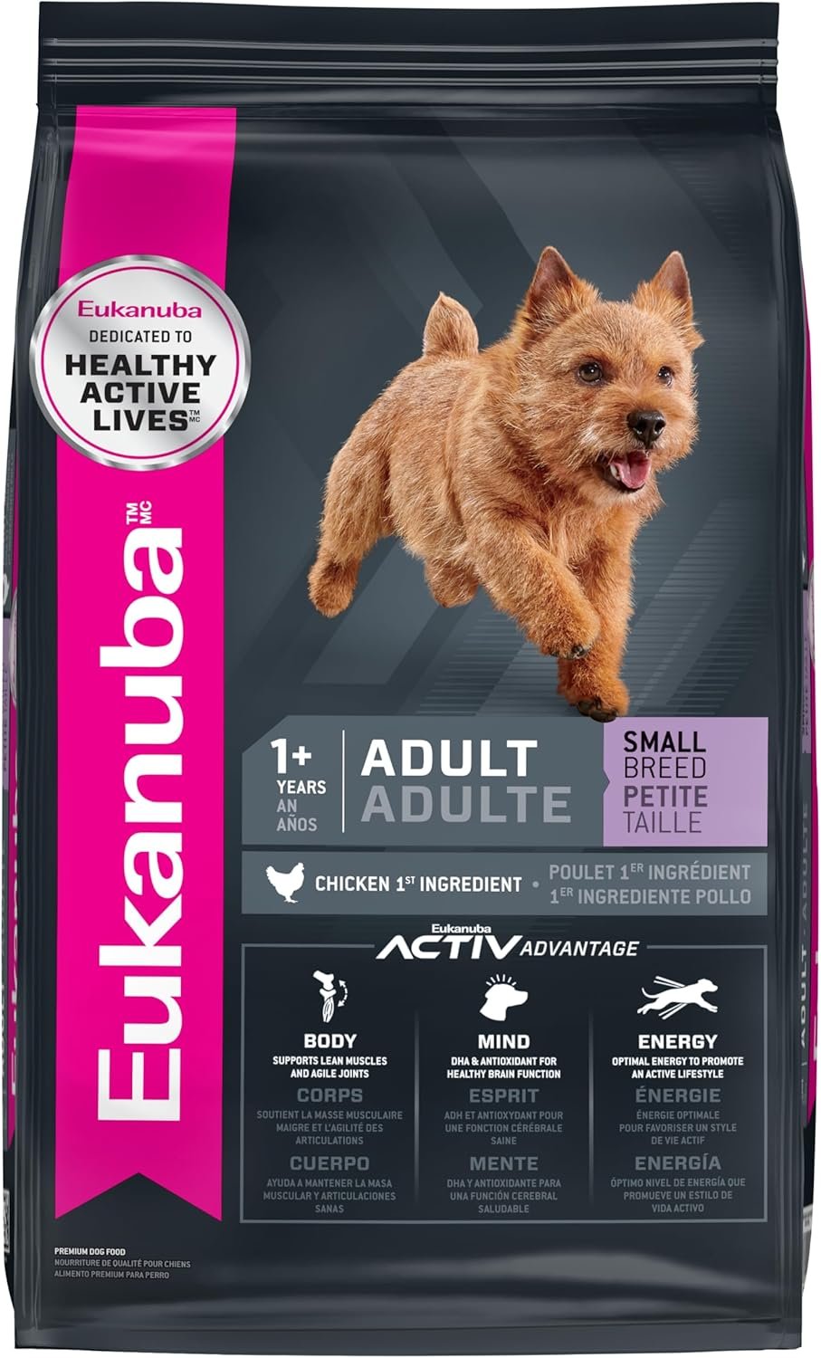 Eukanuba Adult Small Breed Dry Dog Food, 15 lb Bag