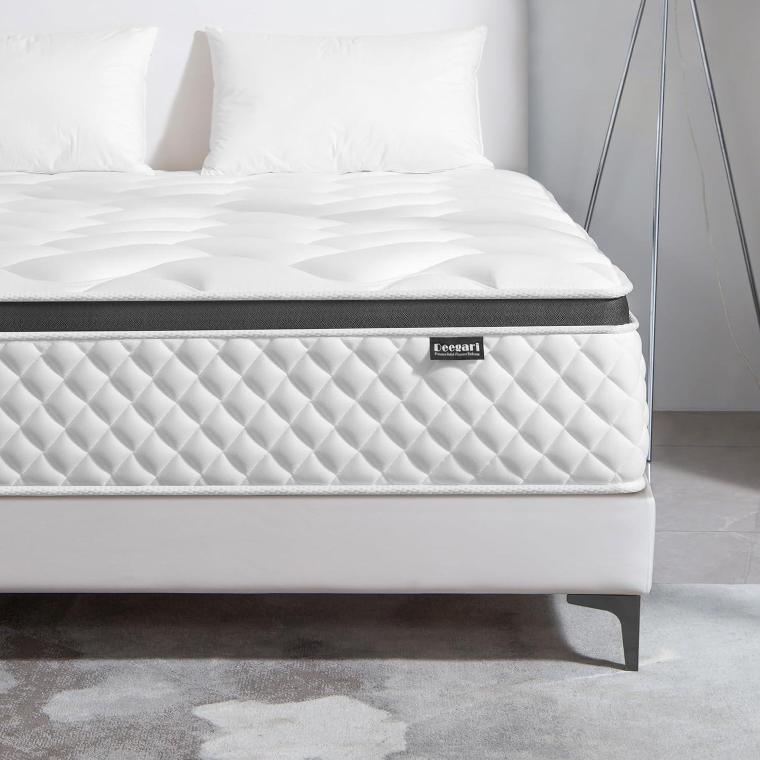 Queen Mattress, 12 Inch Queen Size Mattress in a Box,Memory Foam Hybrid Mattresses,with Individual Pocket Spring for Motion Isolation & Silent Sleep, Pressure Relief,Colchones Queen