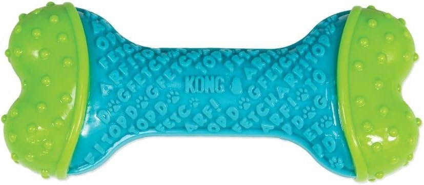 KONG CoreStrength Bone – Dog Dental Chew Toy – Durable, Multi-Layered Dog Toy for Enrichment Play & Dental Care – with Textured Body for Teeth Cleaning – for Small/Medium Dogs
