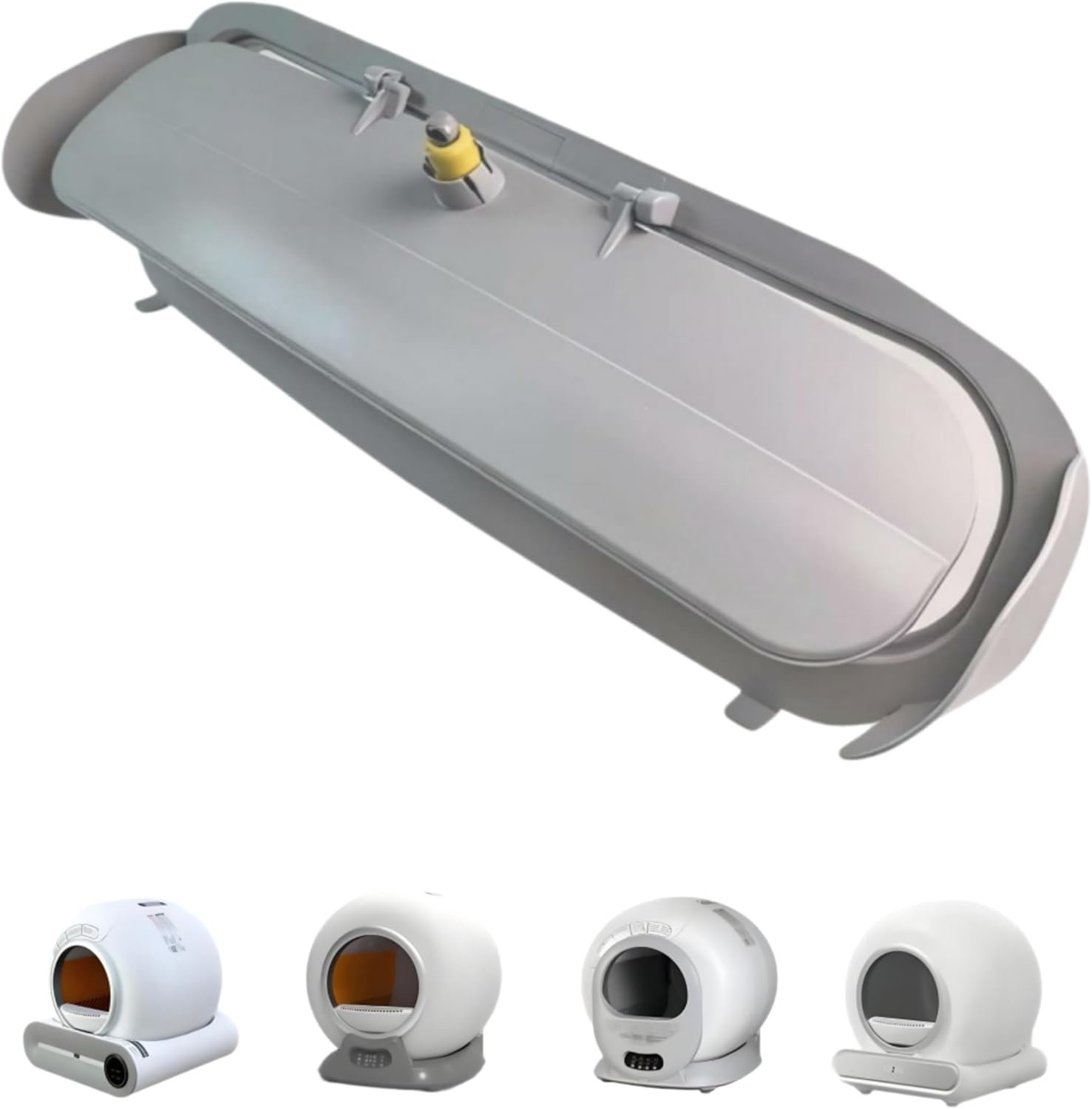 Cat Litter Box Toilet Door Module Replacement for Self-Cleaning Cat Litter Box (for Model:65L Storage bin + 9L Waste Collection bin) Durable