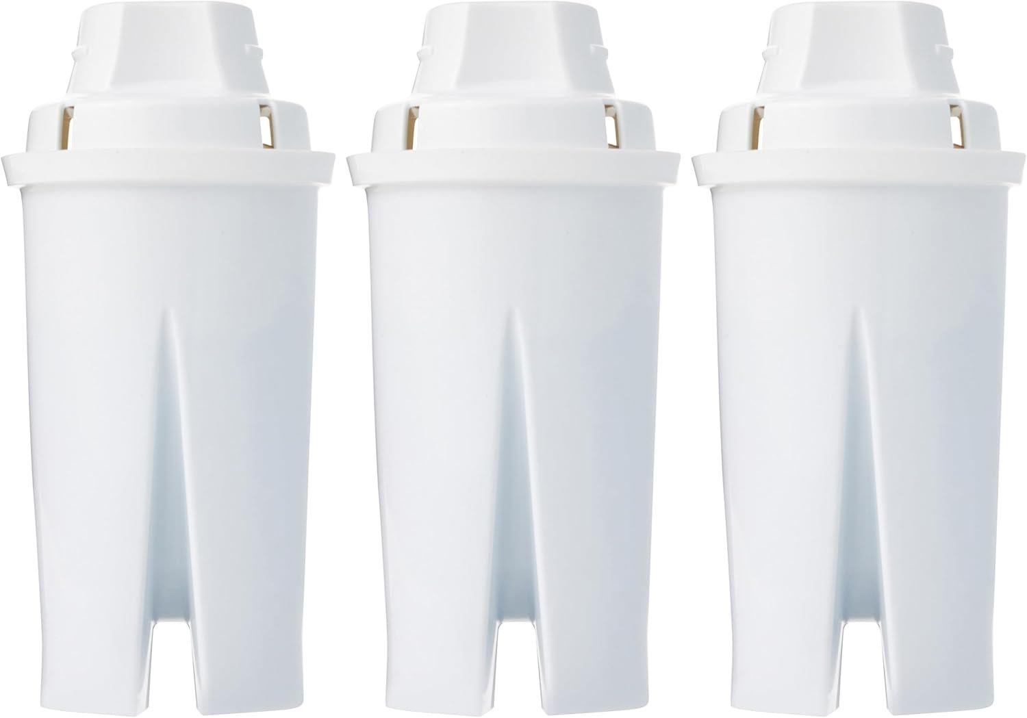 Amazon Basics Enhanced Replacement Water Filters for Water Pitchers, BPA-Free, WQA & NSF Certified, Compatible with Brita Water Pitchers & Drinking Water Filter Systems, 6 Month Filter Supply, 3-Pack