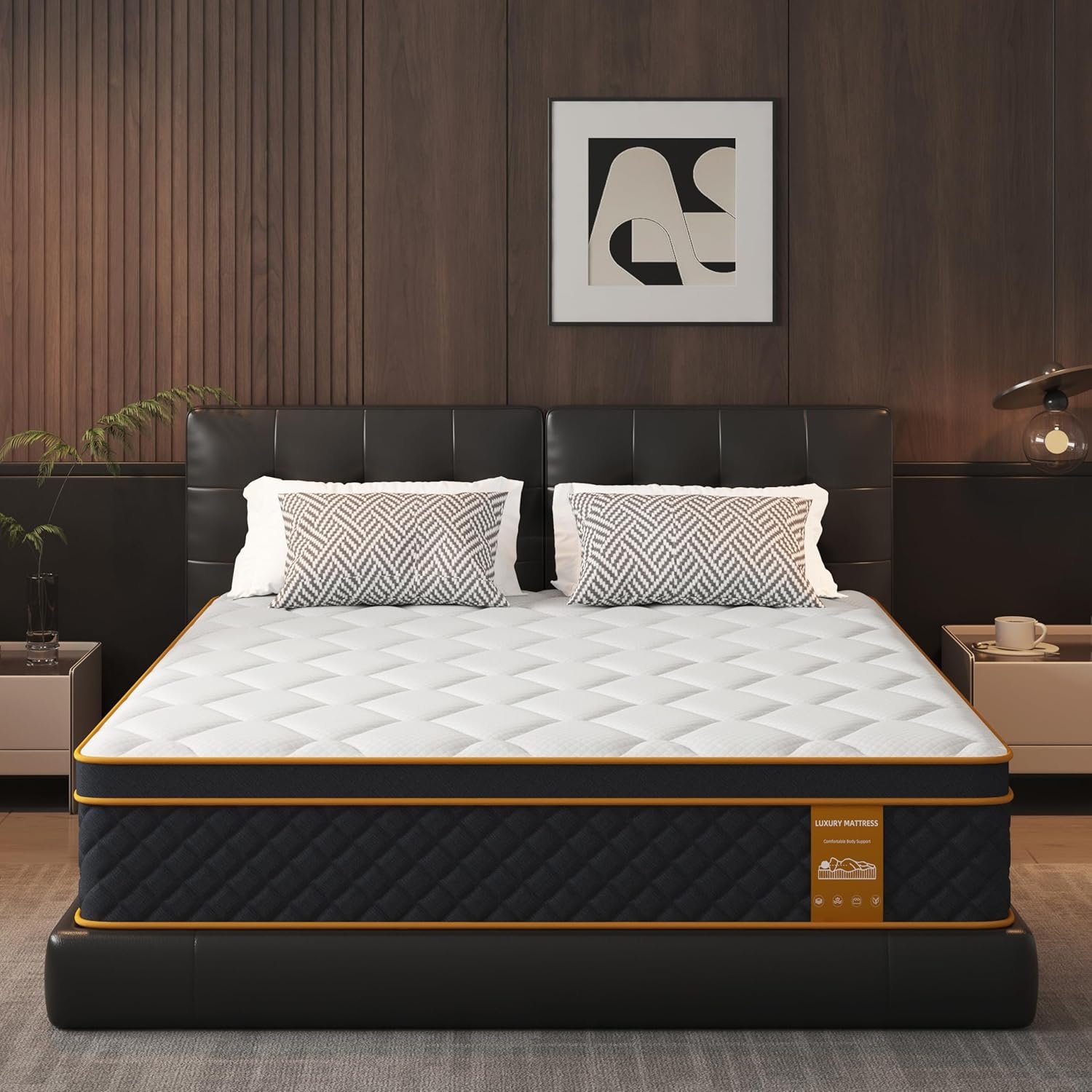 Full Mattress, 12 Inch Memory Foam Hybrid Mattress in a Box, Medium Firm and Individually Pocket Springs – Pressure Relief, CertiPUR-US Certified, Motion Isolation