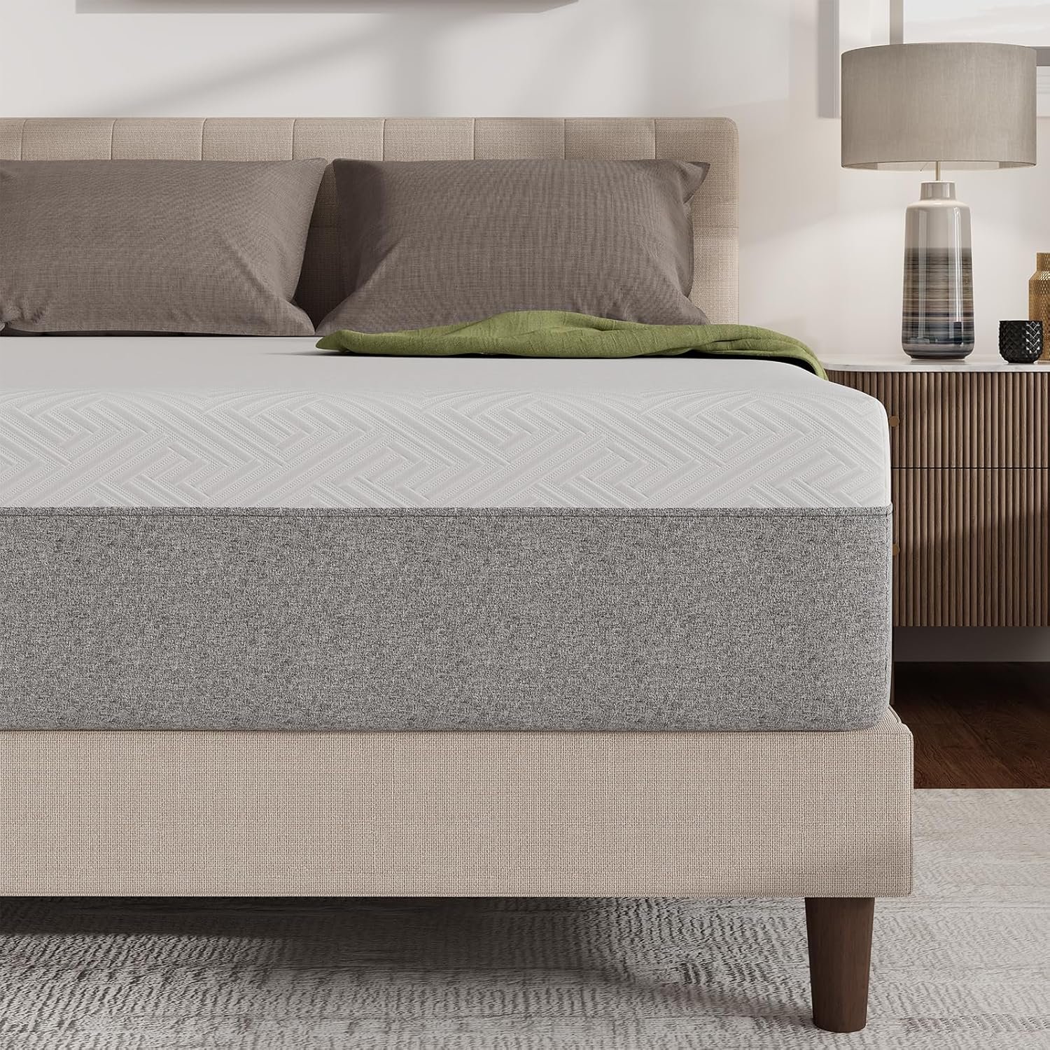 Novilla 12 Inch Twin XL Mattress, Gel Memory Foam Twin XL Mattress in a Box with Comfort Foam for Pressure Relief & Body Support & Cool Night Sleep, CertiPUR-US Certified