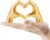 Small Gold Decor,Resin Heart Hands Sculpture for Living Room Bedroom Bookshelf Shelves Office Desk Decor,Love Finger Modern Statue for Wedding Decorations,Unique Birthday for Women Girls.