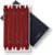 Colonial Candle Unscented Taper Candle, Classic Collection, Traditional Cranberry, 10 in, Pack of 6 Candlesticks – Up to 8 Hours Burn