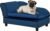 PawHut Luxury Fancy Dog Couch with Hidden Storage, Small Dog Sofa Bed with 2″ Soft Foam, Modern Pet Furniture for Puppies & Little Breeds, Blue