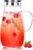 LUNA & MANTHA Glass Pitcher with Lid, Water Pitcher for Fridge, 64oz Drink Jug with handle, Borosilicate Glass for Iced Tea, Juice, Milk, Coffee Hot Cold Beverages Carafe 2 Quart