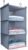 Hanging Closet Organizer and Storage 3-Shelf, Easy Mount Foldable Hanging Closet Wardrobe Storage Shelves, Clothes Handbag Shoes Accessories Storage, Washable Oxford Cloth Fabric, Gray