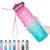Hyeta 32 oz Water Bottles with Times to Drink and Straw, Motivational Water Bottle with Time Marker, Leakproof, Drinking Sports Water Bottle for Fitness, Gym and Outdoor
