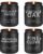 Candles for Men, 4 Pack Scented Candles, Gifts for Father Dad Day, 50 Hours Long Burning Soy Candles for Home Scented (Pine/Sandalwood/Patchouli/Oak)