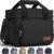 HOTOR Lunch Box for Men and Women – Leak-Proof Insulated Lunch Cooler Bag with Adjustable Strap, Multiple Pockets for Office, Picnic, Hiking, Beach, 1 Layer, 8L, Black, 9.8″ x 8.7″ x 5.9″