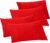 Elegant Comfort 4-PACK Solid Pillowcases 1500 Premium Hotel Quality Microfiber – Smooth Weave, Wrinkle and Stain Resistant, Easy Slip-On, 4-Piece Set, Standard/Queen Pillowcase, Red