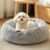 JOLLYVOGUE Dog & Cat Bed, Calming Anti-Anxiety Pet Bed for Small Dogs, Fluffy Donut Cushion for Small and Medium Pets (20″)