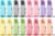 Bulk Set of 16 Multicolor 10oz Water Bottles for Kids and Adults – Leak Proof With Carry Strap – Square Reusable for Juice, Drinks – BPA-Free Dishwasher-Safe