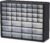 Akro-Mils 44-Drawer Plastic Drawer Storage Cabinet for Garage Organization, Bead Organizer, Building Bricks Storage, Teacher Toolbox, Makeup Organizer, 20″ W x 6″ D x 16″ H, 10144 Black