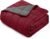 yescool Weighted Blanket for Adults (20 Lbs, 60”X 80”, Red Grey) Heavy Thick Bed Blanket Queen/Full Size for Sleeping Perfect for 190-210 Lbs, Cozy Gifts for Women, Machine Washable