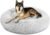 SAVFOX Plush Calming Donut Dog Beds for Small Dogs, Medium, Large & X-Large Breeds, Comfy Cuddler Dog Bed and Cat Bed in Faux Fur, Washable, Multiple Sizes S-XXL