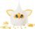 Furby Gold Glam Interactive Plush Toys for 6 Year Old Girls & Boys & Up, Voice Activated Animatronic, Speaks English & Furbish, White, Christmas Stocking Stuffers (Amazon Exclusive)