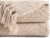 BATTILO HOME Beige Throw Blanket for Couch, Knitted Beige Throw for Bed, Neutral Throw Blankets Tan Throw Blanket for Room Decor Housewarming Gifts, 50″ x 60″