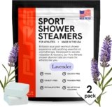 Sport Shower Steamers – Made in USA with Natural Lavender Essential Oil, Aromatherapy, Stress and Sinus Relief, Muscle Recovery for Athletes, Best Christmas Stocking Stuffers for Runners