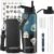 40oz Insulated Water Bottle (Cold for 48 Hrs),BPA Free&Leak Proof,Stainless Steel Water Flask,Water Jug with Straw Spout Lids for Gym,Hiking,Travel,Black Blue