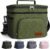 HOTOR Insulated Lunch Box for Men & Women – Leak-Proof Cooler Lunch Bag with 4 Pockets, Adjustable Strap, Ideal for Work, Picnic, Travel – Large, Cationic Green, 13.0″×7.9″×9.1″