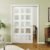 60″ x 80″ Bypass Sliding Doors, 5-Lite Frosted Glass Interior Panels with Hardware Kit, Assembly Required, MDF Material with White Primer, Easy to Install, Ideal for Closet and Pantry Use