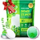 Shower Steamers Aromatherapy 16 Pack, Christmas Stocking Stuffers for Women & Men, Eucalyptus for Shower with Natural Essential Oils- Quick Relief Nasal Congestion, Home SPA & Self Care Relaxation