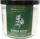 Bath & Body Works, Aromatherapy Stress Relief 3-Wick Candle, Eucalyptus Spearmint