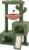 37.4″ Cactus Cat Tree Tower with Twin Cat Condos for Indoor Cats, All-in-One Activity Center with Cat Scratching Post Cozy Sleeping Perch Hammock and Toy Balls,Green …