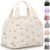 Cute Lunch Box Tote Bag – Corduroy Insulated Cooler Bags for Women – Lightweight Reusable Portable Soft Lunch Pail Kit for Kids Teen Girl Adults Work School Picnic Travel Cherry 8L
