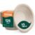 Stack Man Paper Bowls, 100% Compostable Disposable Soup Bowl [125-Pack] 12 oz. Heavy Duty, Eco-Friendly, Biodegradable Bagasse Hot Food Plates and Bowls – Natural Brown (BPI Certified) (PFAS-Free)
