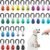 Kigeli 30 Pcs Dog Training Clicker for Pet with Wrist Strap Dog Cat Bird Clicker Puppy Training Supplies for Dogs Cats Horses Birds Behavioral Coaching Accessories (Multicolor)