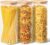 ComSaf 2.2 Qt Rectangle Glass Storage Containers with Lids, Glass Jars with Bamboo Lids, Clear Food Storage Jar, Tall Spaghetti Container, Pantry Storage Container for Pasta Flour Oats Nuts Rice