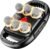 6-Head Massage Gun, Deep Tissue Back Massager with 9 Adjustable Intensities & 9 Modes, Electric Percussion Massager, Gun Tool for Back/Shoulders/Legs/Arms/Neck (6 Head)