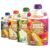 Happy Tot Organics Stage 4 Baby Food Pouches, Gluten Free, Vegan Snack, Fiber & Protein Fruit & Veggie Puree, Fruit & Veggie Variety Pack, 4 Ounce (Pack of 16)
