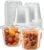 5 oz – 100 Sets Clear Diposable Plastic Portion Cups With Lids, Small Mini Containers For Portion Controll, Meal Prep, Sauce Cups, Slime, Medicine, Dressings, Crafts, Disposable Souffle Cups