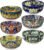 vancasso Cereal Bowls Set of 6, Bohemian Ceramic Soup Bowls, 28 oz Colorful Bowls Set for Kitchen, Dishwasher & Microwave Safe for Salad, Pasta, Rice, Oatmeal, Fruit